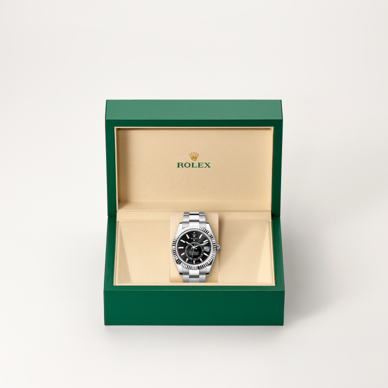 rolex Sky-Dweller in White Rolesor - combination of Oystersteel and white gold, M336934-0007 - Global Watch Company (GWC)