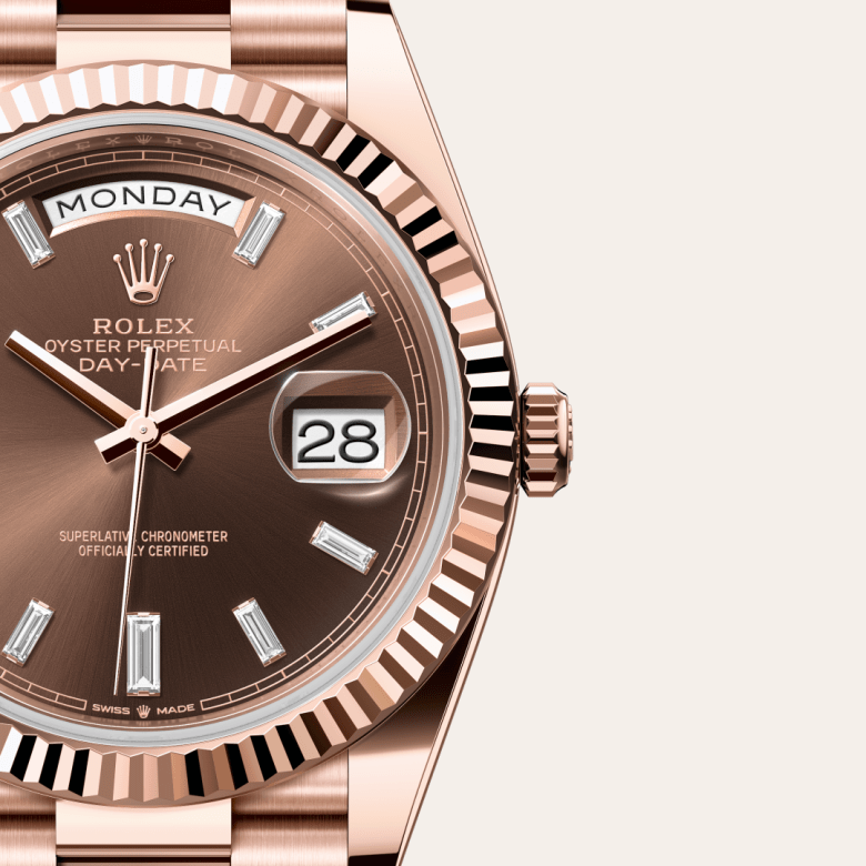 rolex Day-Date in 18 ct Everose gold, M228235-0003 - GWC