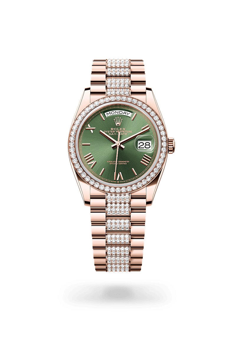 rolex Day-Date in 18 ct Everose gold, M128345RBR-0086 - GWC