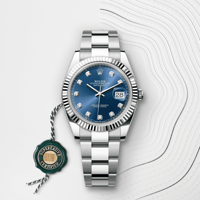 rolex Datejust in White Rolesor - combination of Oystersteel and white gold, M126334-0015 - GWC