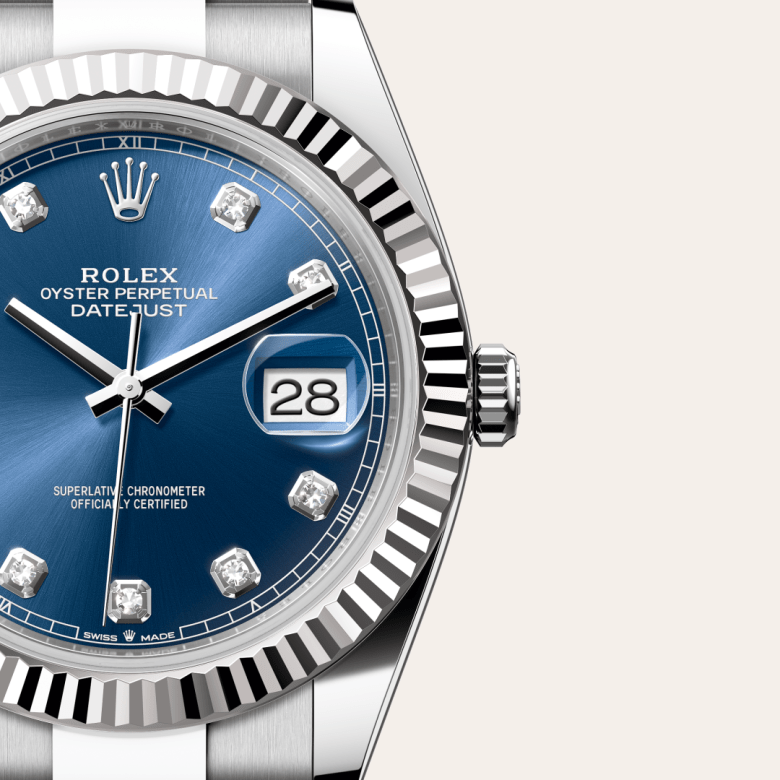 rolex Datejust in White Rolesor - combination of Oystersteel and white gold, M126334-0015 - GWC