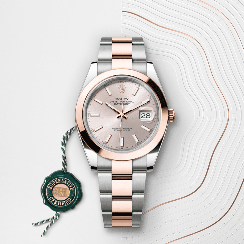 rolex Datejust in Everose Rolesor - combination of Oystersteel and Everose gold, M126301-0009 - GWC