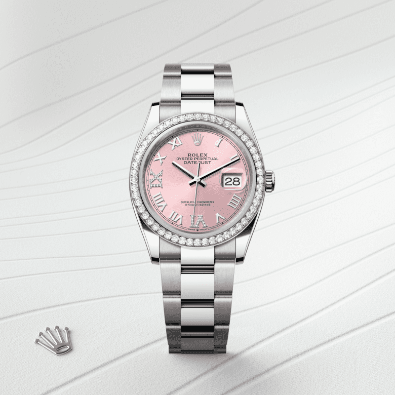 rolex Datejust in White Rolesor - combination of Oystersteel and white gold, M126284RBR-0024 - GWC