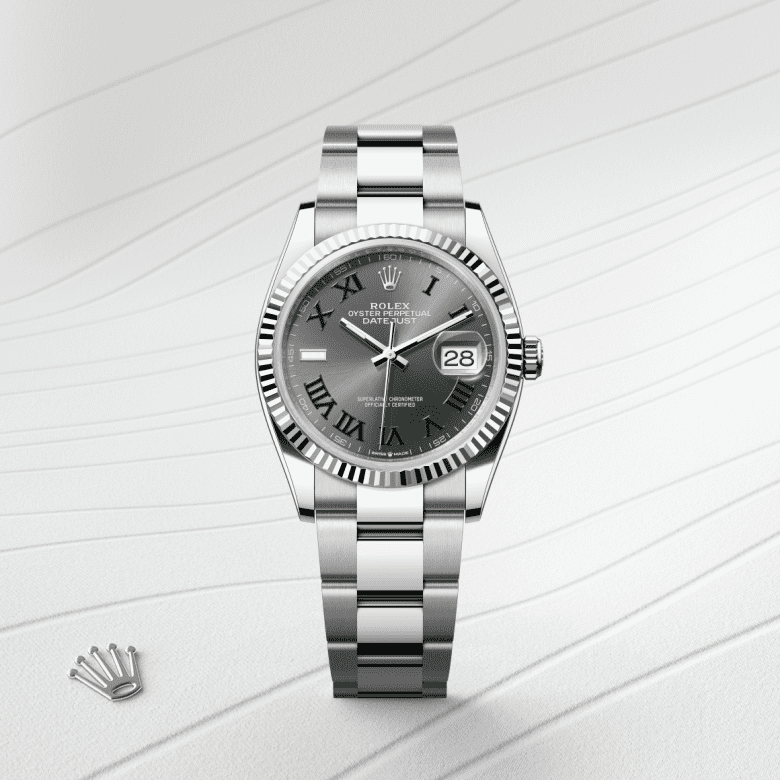 rolex Datejust in White Rolesor - combination of Oystersteel and white gold, M126234-0046 - GWC