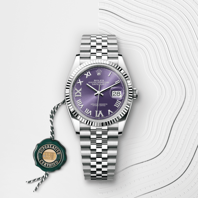 rolex Datejust in White Rolesor - combination of Oystersteel and white gold, M126234-0021 - GWC