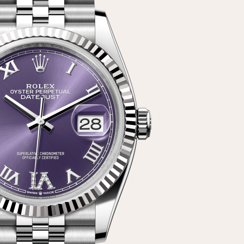 rolex Datejust in White Rolesor - combination of Oystersteel and white gold, M126234-0021 - GWC