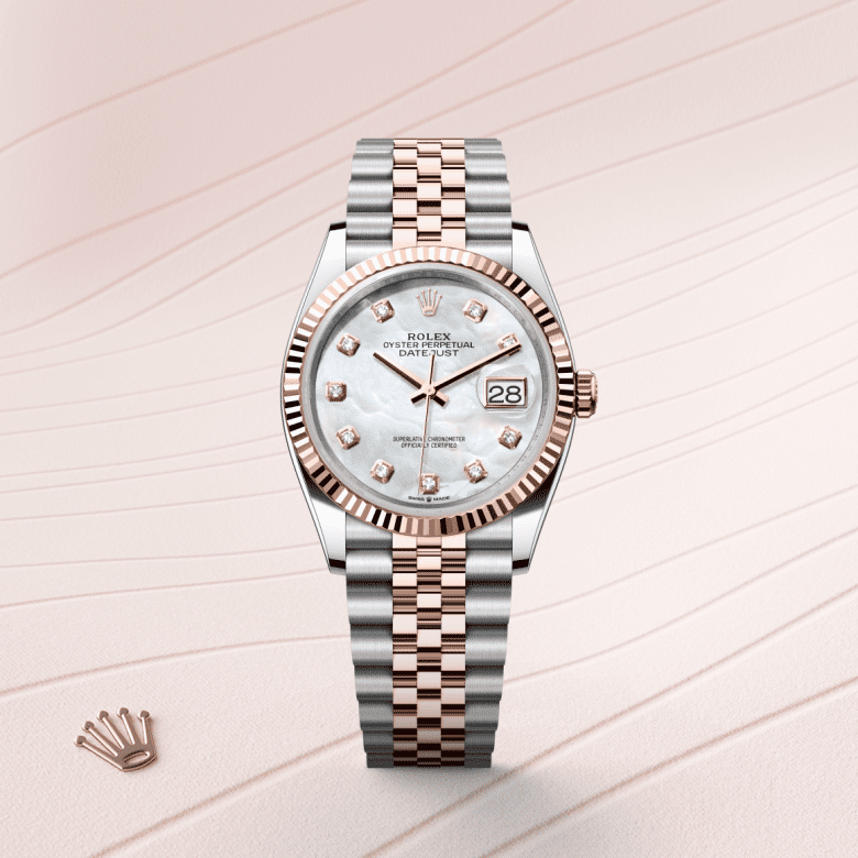 rolex Datejust in Everose Rolesor - combination of Oystersteel and Everose gold, M126231-0021 - GWC