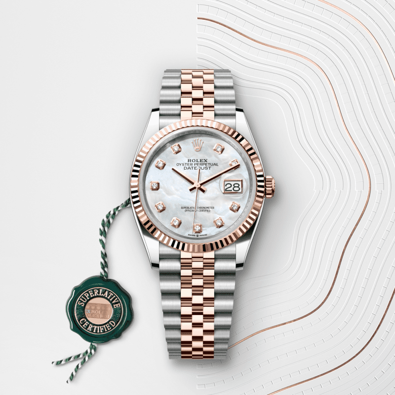 rolex Datejust in Everose Rolesor - combination of Oystersteel and Everose gold, M126231-0021 - GWC
