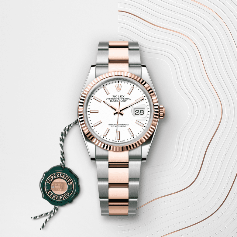 rolex Datejust in Everose Rolesor - combination of Oystersteel and Everose gold, M126231-0018 - GWC