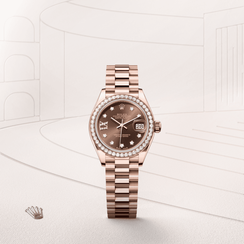 rolex Lady-Datejust in 18 ct Everose gold, M279135RBR-0001 - GWC