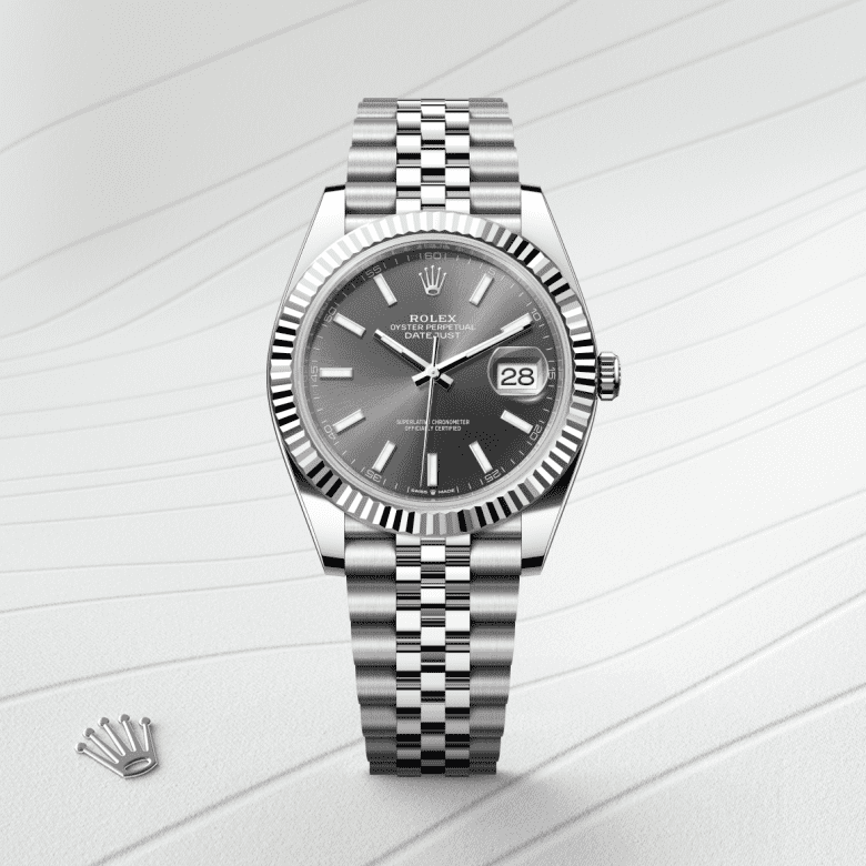 rolex Datejust in White Rolesor - combination of Oystersteel and white gold, M126334-0014 - GWC