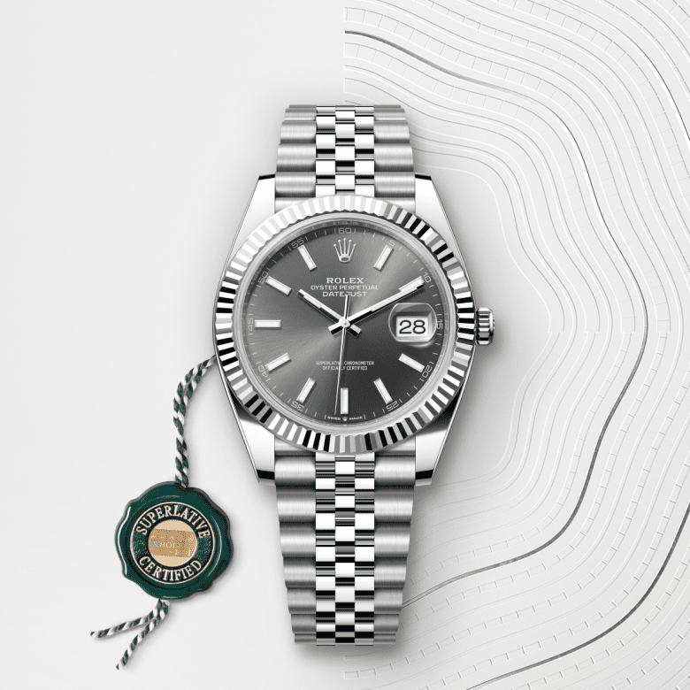 rolex Datejust in White Rolesor - combination of Oystersteel and white gold, M126334-0014 - GWC