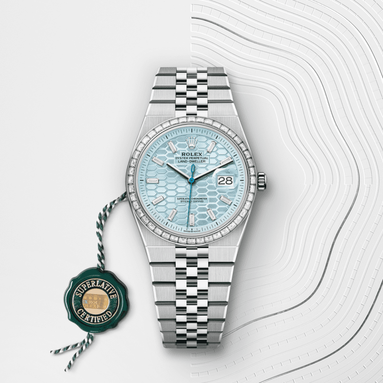 Rolex Land-Dweller in Platinum, M127286TBR-0001 - Global Watch Company