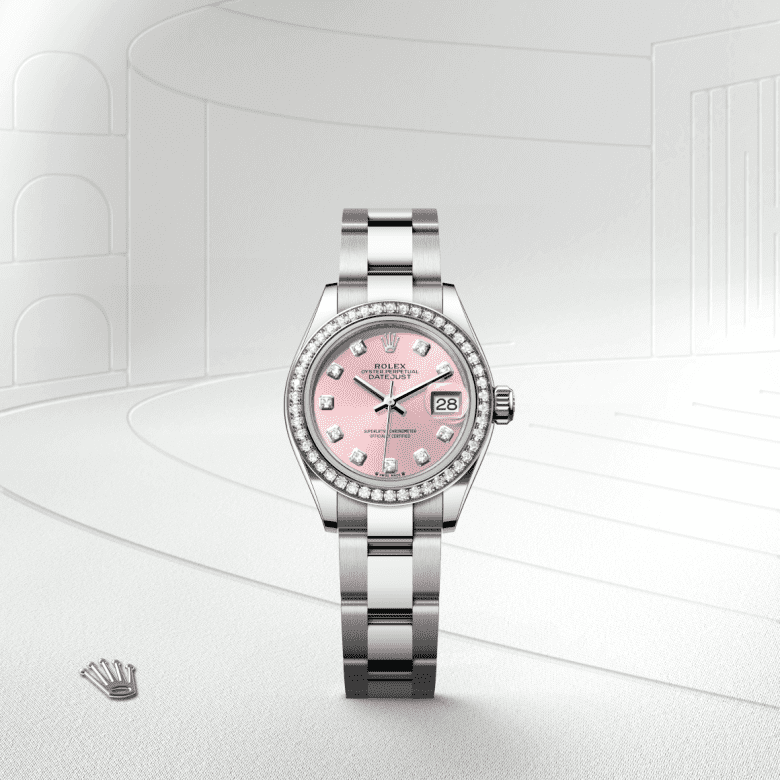 rolex Lady-Datejust in White Rolesor - combination of Oystersteel and white gold, M279384RBR-0004 - GWC
