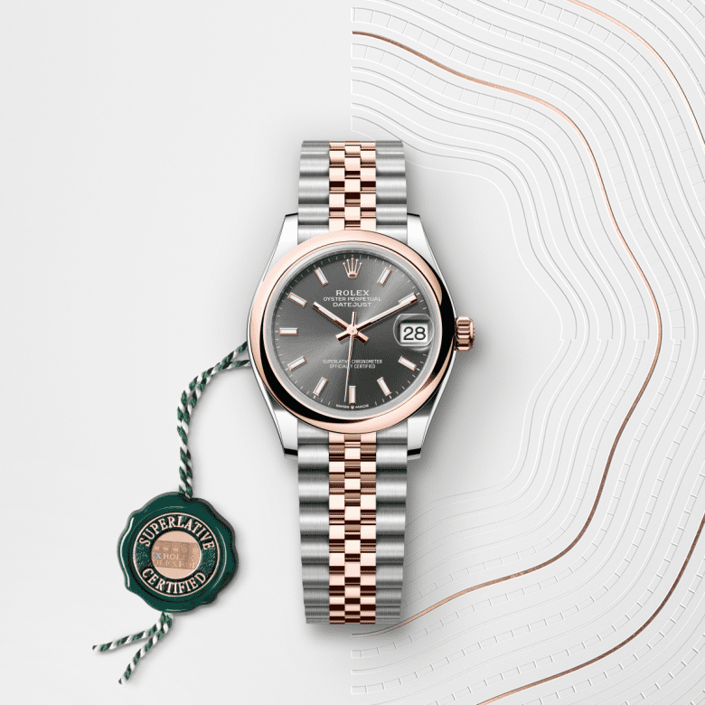 rolex Datejust in Everose Rolesor - combination of Oystersteel and Everose gold, M278241-0018 - GWC