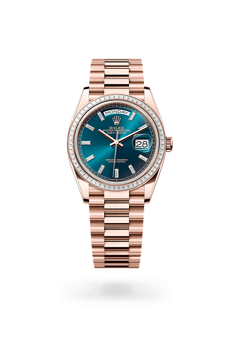 rolex Day-Date in 18 ct Everose gold, M128395TBR-0032 - GWC