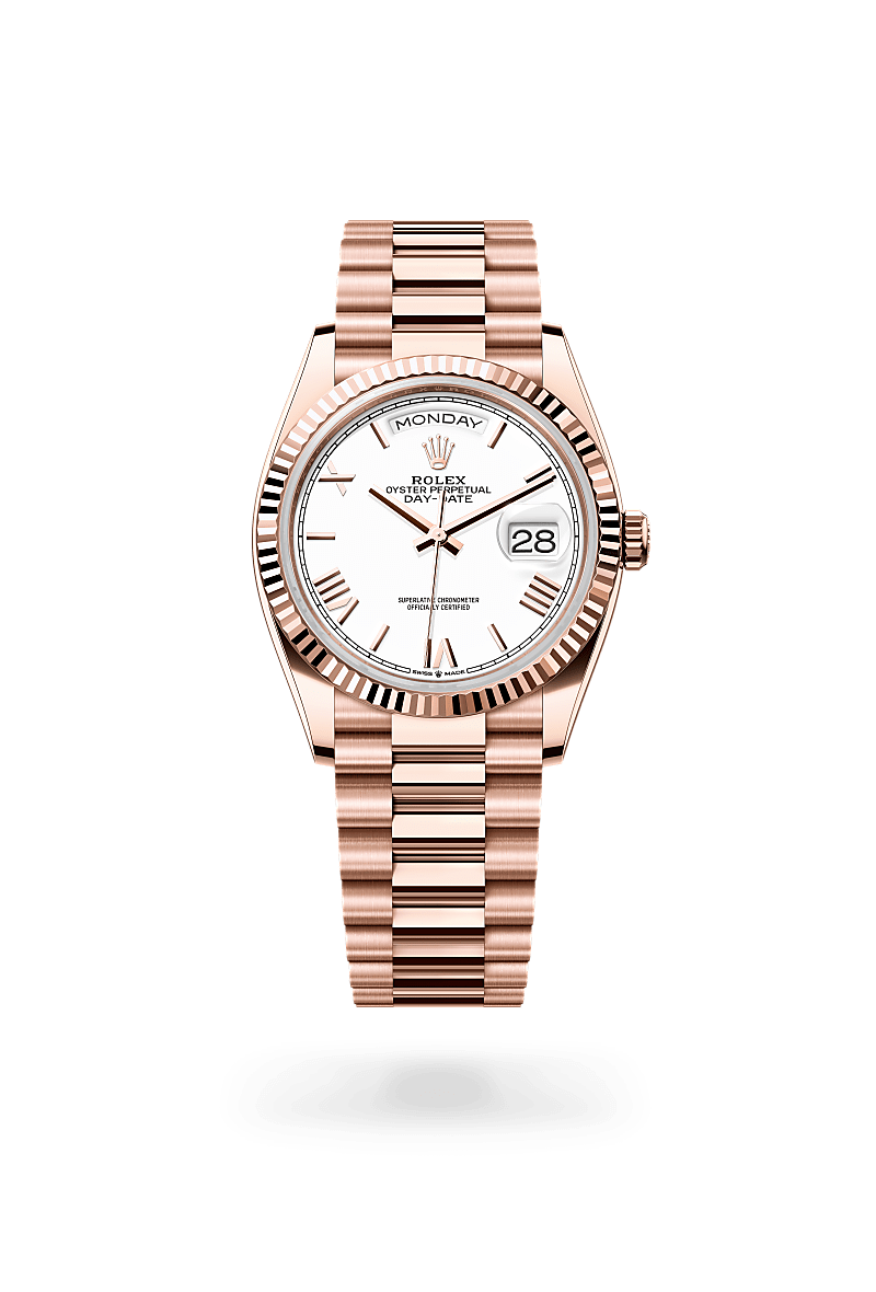 rolex Day-Date in 18 ct Everose gold, M128235-0070 - GWC