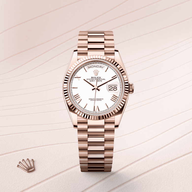 rolex Day-Date in 18 ct Everose gold, M128235-0070 - GWC