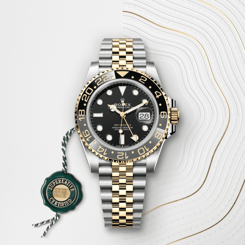 rolex GMT-Master II in Yellow Rolesor - combination of Oystersteel and yellow gold, M126713GRNR-0001 - GWC