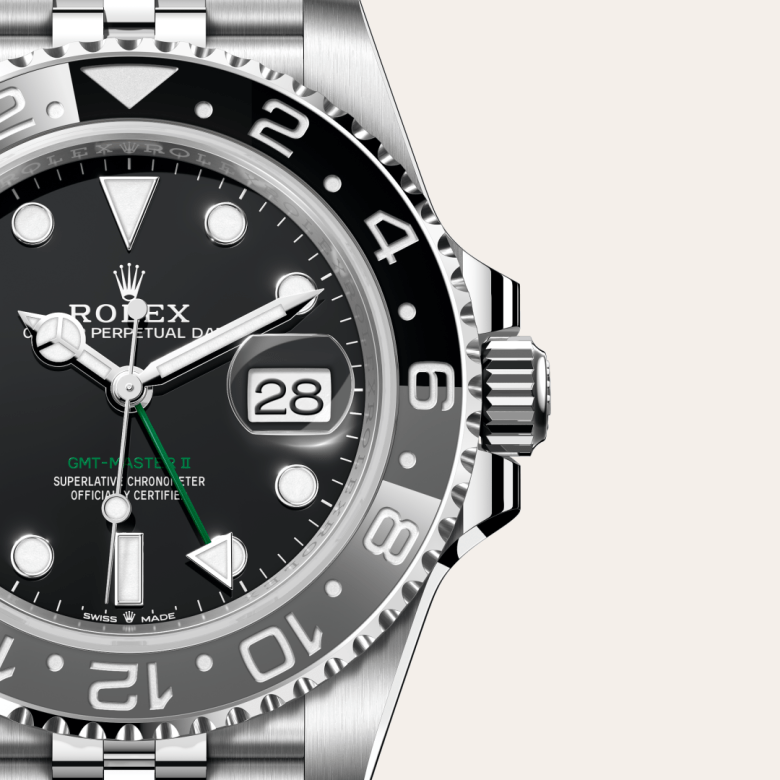 rolex GMT-Master II in Oystersteel, M126710GRNR-0003 - GWC