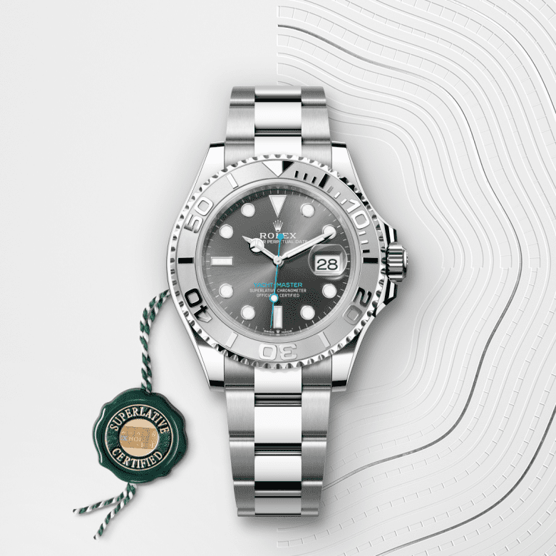 rolex Yacht-Master in Rolesium - combination of Oystersteel and platinum, M126622-0001 - GWC