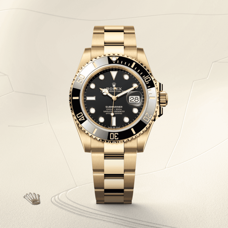 rolex Submariner in 18 ct yellow gold, M126618LN-0002 - GWC