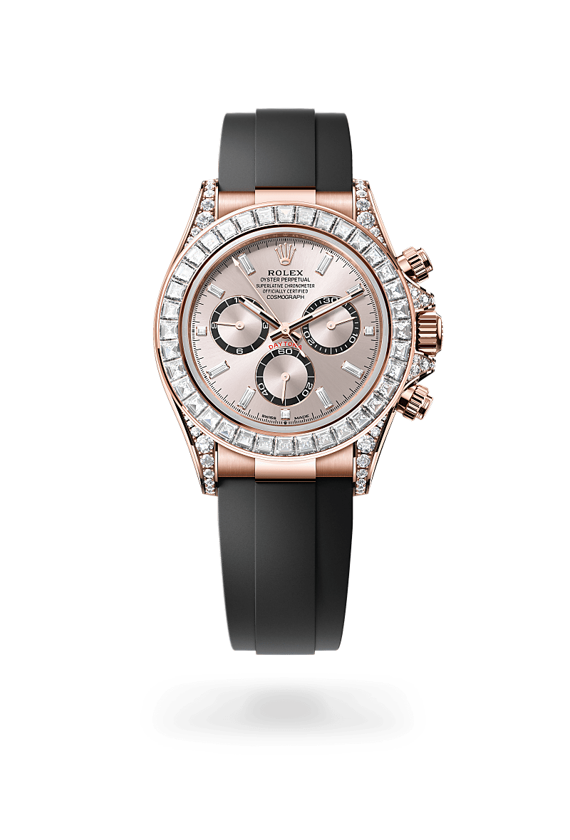 rolex Cosmograph Daytona in 18 ct Everose gold with lugs set with diamonds, M126535TBR-0002 - GWC