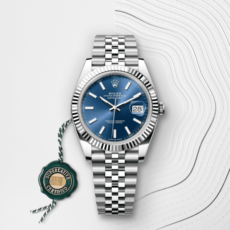 rolex Datejust in White Rolesor - combination of Oystersteel and white gold, M126334-0002 - GWC