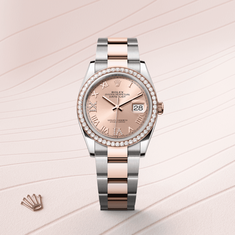 rolex Datejust in Everose Rolesor - combination of Oystersteel and Everose gold, M126281RBR-0016 - GWC