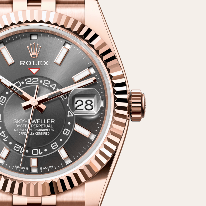 rolex Sky-Dweller in 18 ct Everose gold, M336935-0008 - GWC