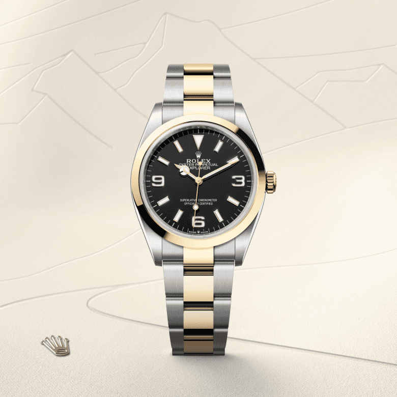 rolex Explorer in Yellow Rolesor - combination of Oystersteel and yellow gold, M124273-0001 - GWC