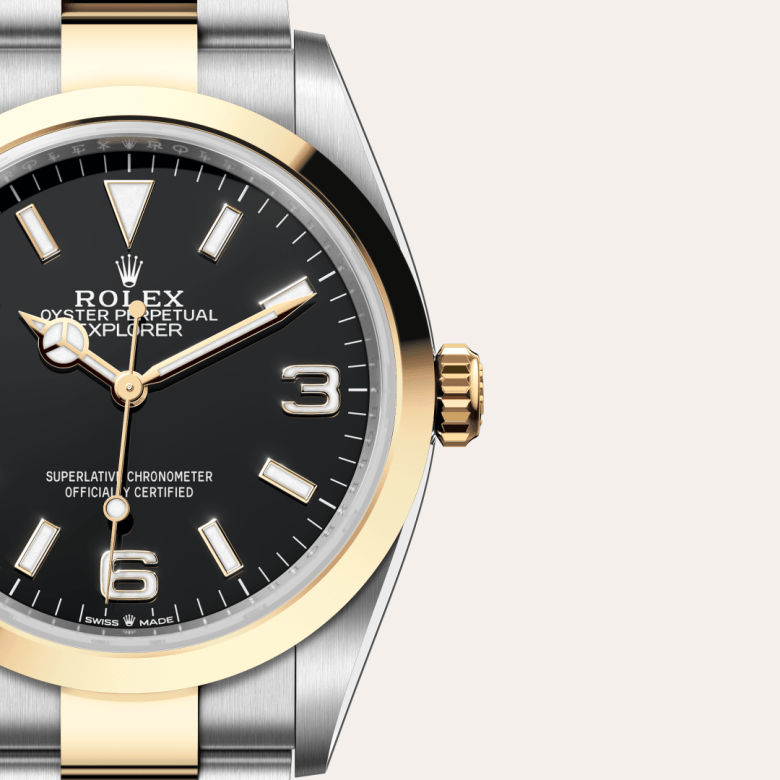 rolex Explorer in Yellow Rolesor - combination of Oystersteel and yellow gold, M124273-0001 - GWC