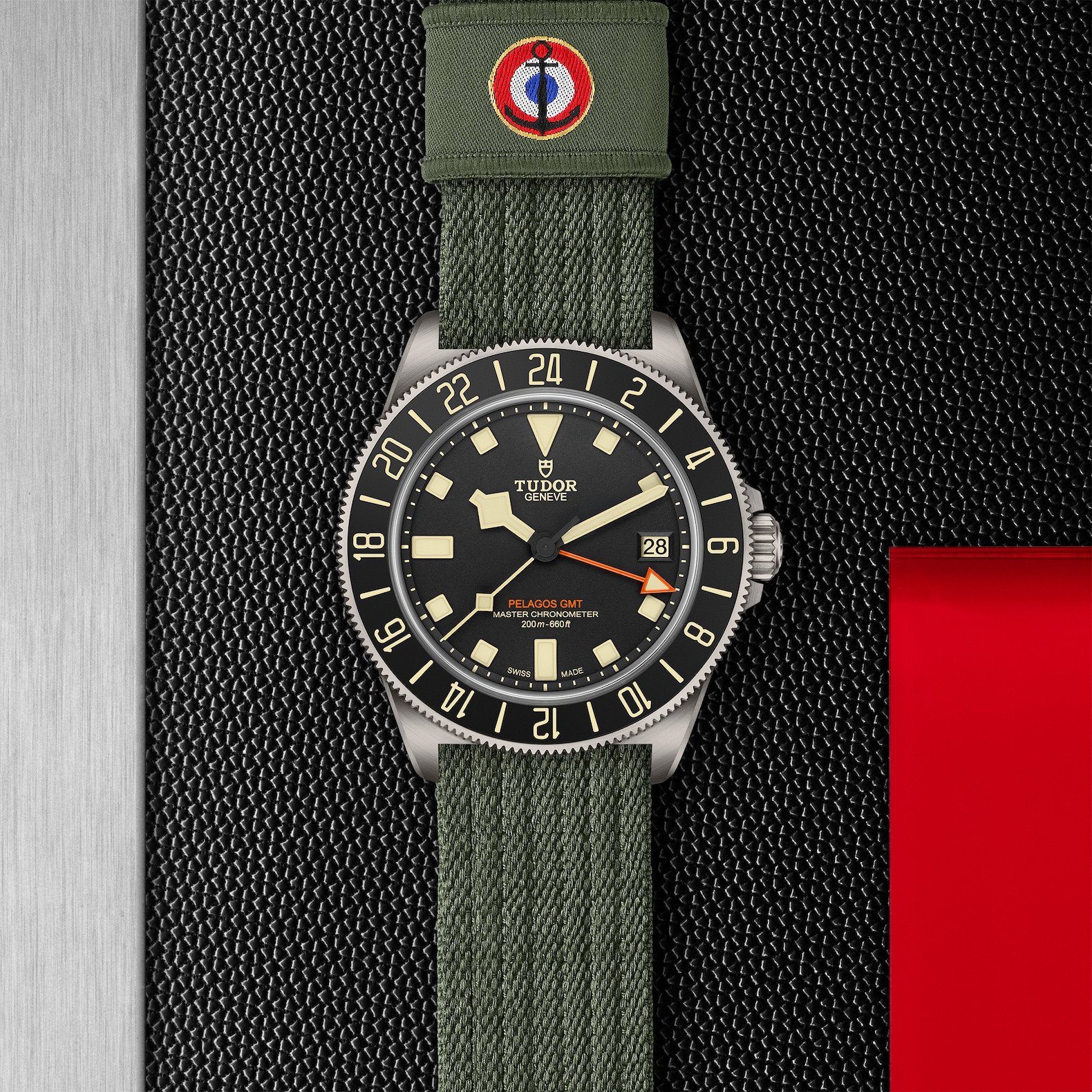 Tudor Pelagos FXD GMT in 42mm titanium case, Green fabric strap - Global Watch Company