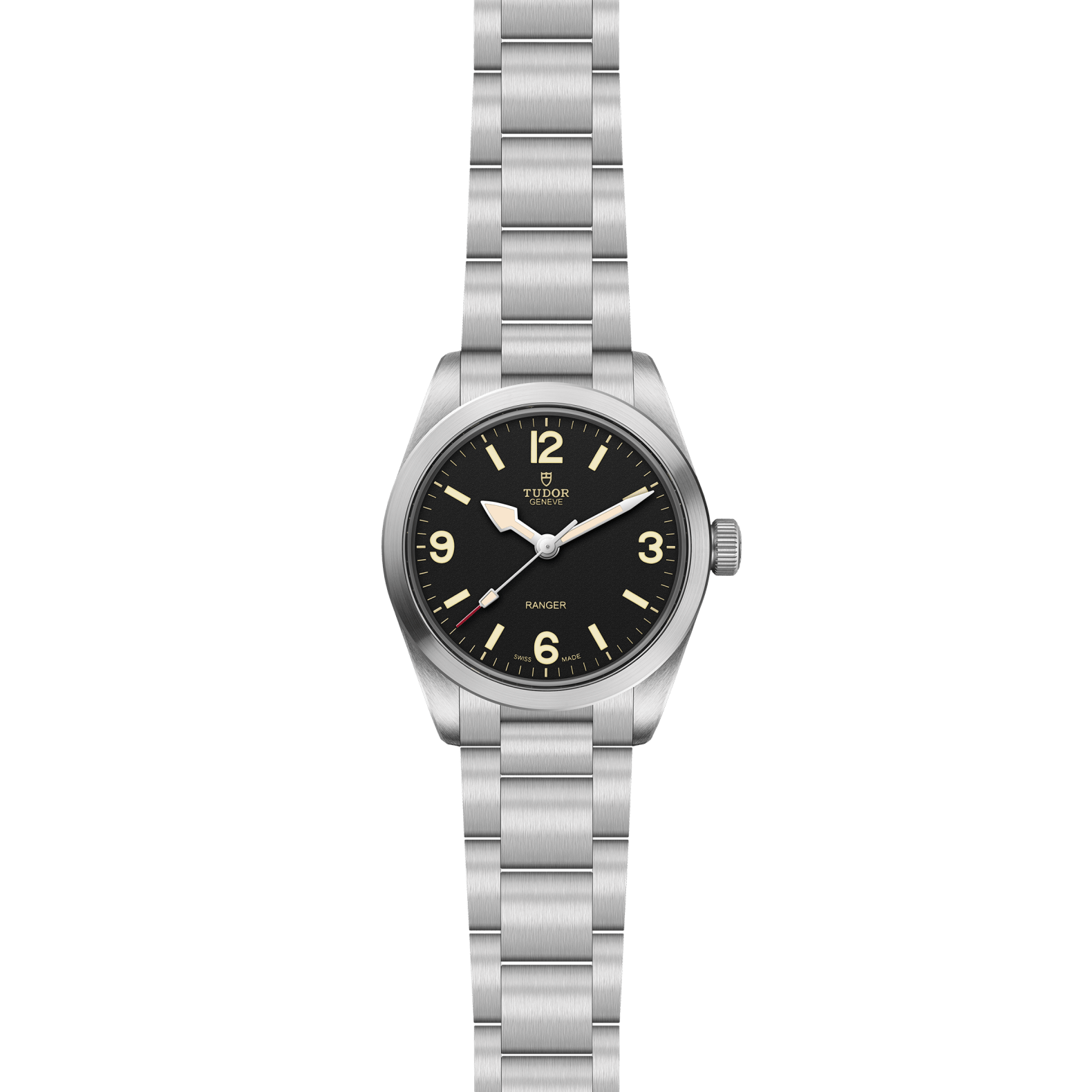 Tudor Ranger in 36mm steel case, Black domed dial - Global Watch Company