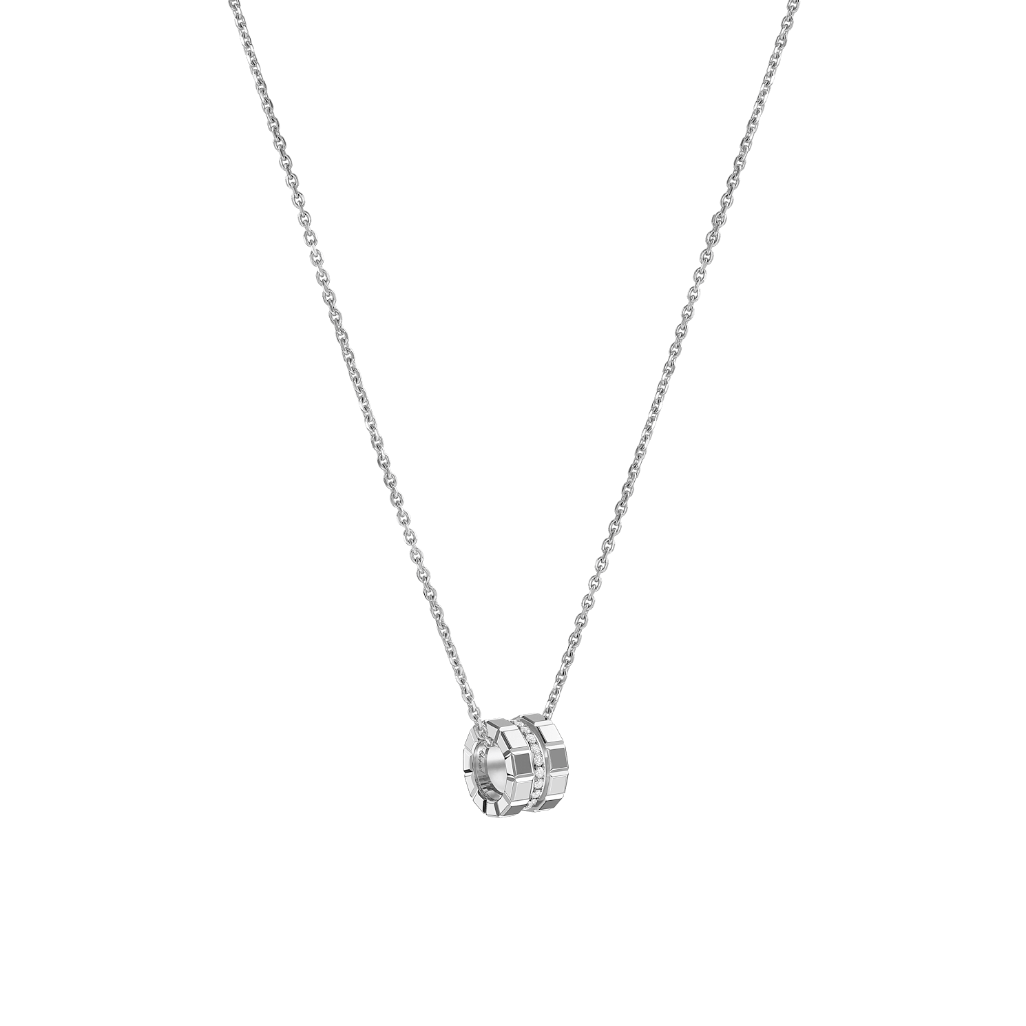 Chopard - Diamond Pendant Ice Cube 797005-1003 3/4 view
