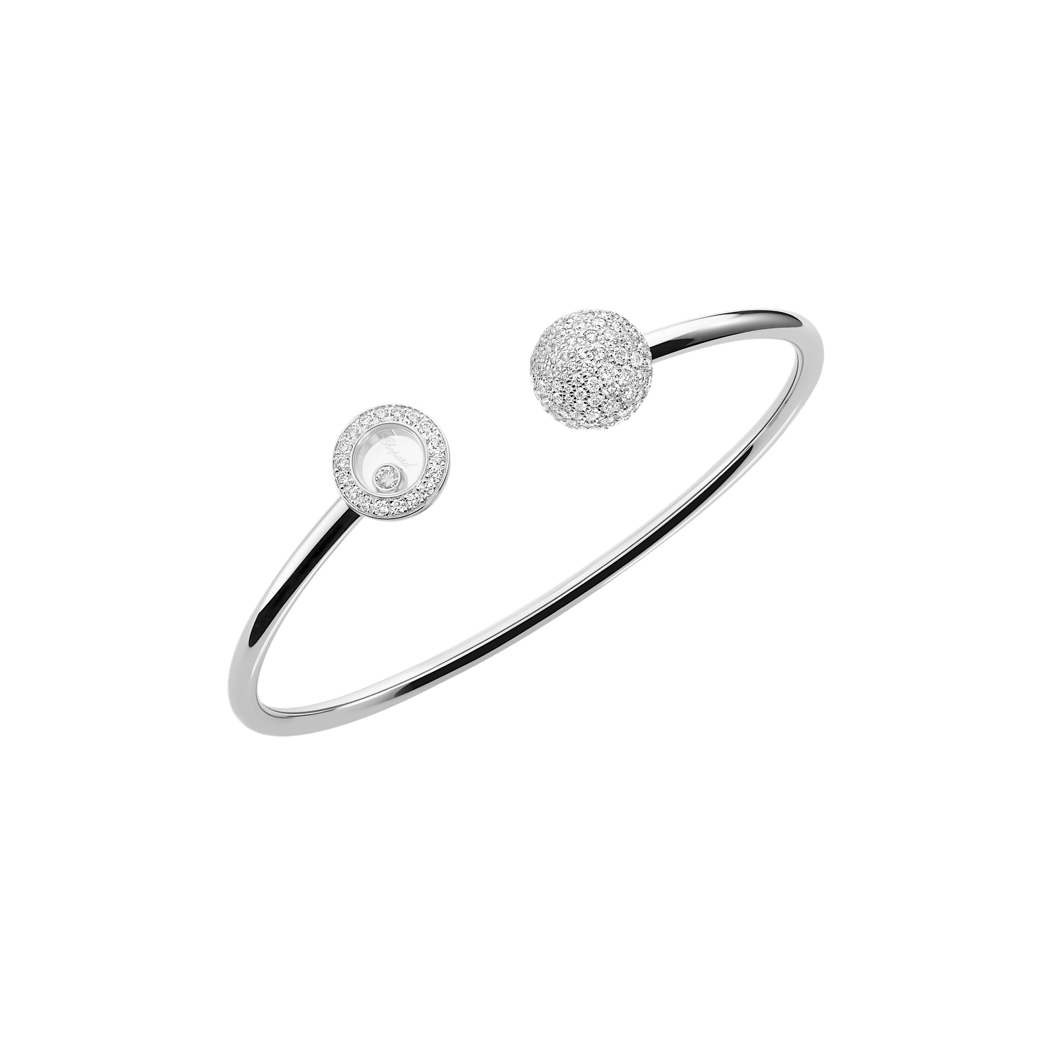 Chopard - Diamond Bracelet Happy Diamonds Planet @85A619-1900 3/4 view