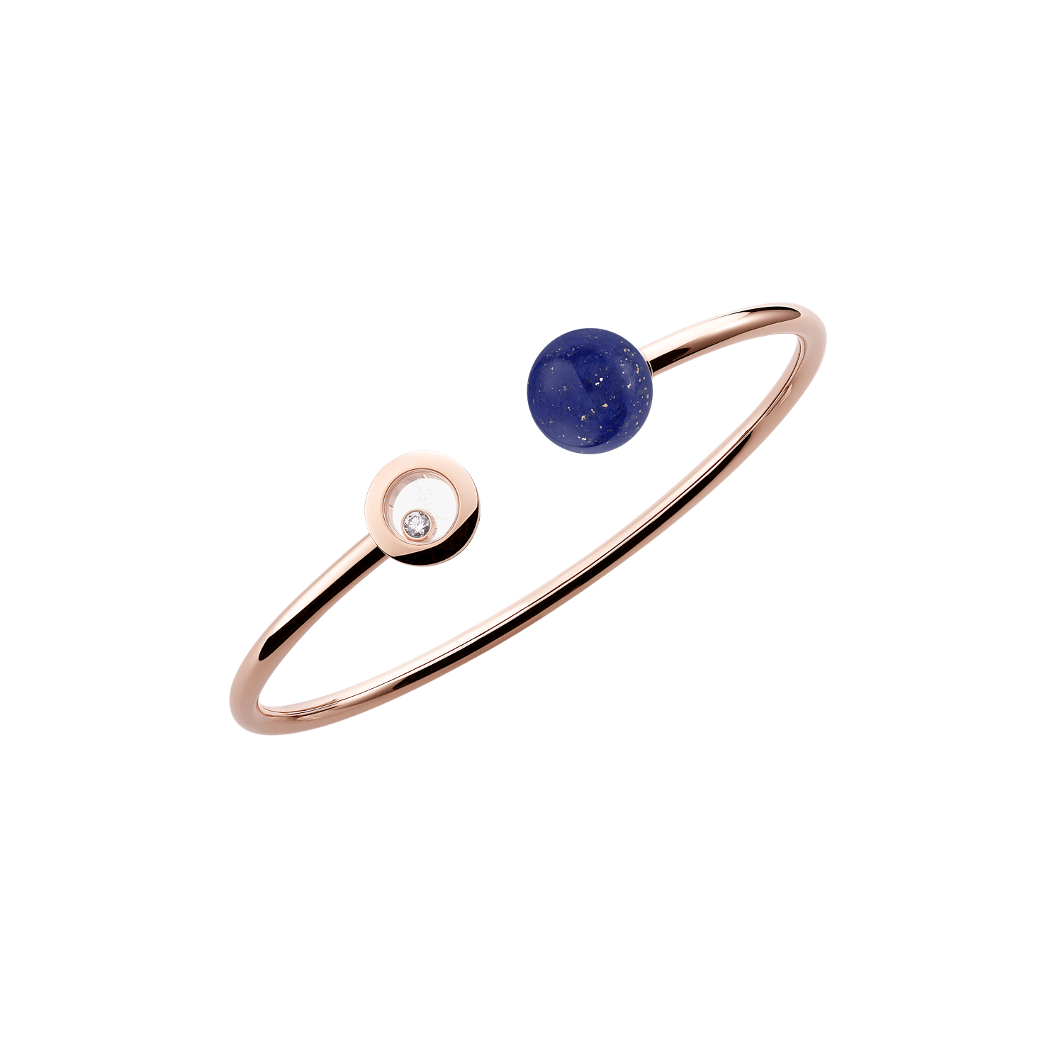 Chopard - Diamond Bracelet Happy Diamonds Planet @85A619-5500 fastened in a loop with the buckle view