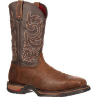 Rocky 6654 Mens Steal Toe Dark Brown Western Boots