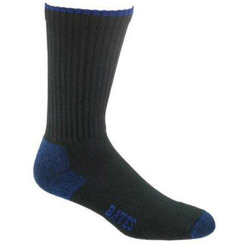 Bates Footwear Cotton Crew Black 3 Pk Socks