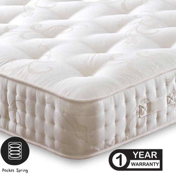 Claire 1000 Pocket Sprung Memory Foam Mattress - Cuddly Beds