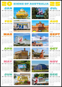 Signs of Australia 2025 Wall Calendar Signs of Australia 2025 Wall Calendar