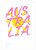 Australia Sun Graphic Poster Print