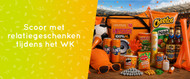 Scoor met relatiegeschenken tijdens het WK