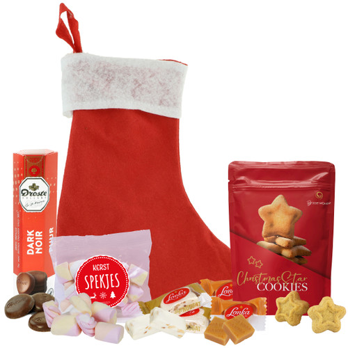 Relatiegeschenk Kerst - Kerst sok met inhoud