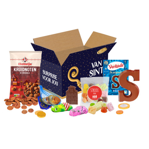 Sinterklaaspakket - Sinterklaasdoosje met o.a. kruidnootjes