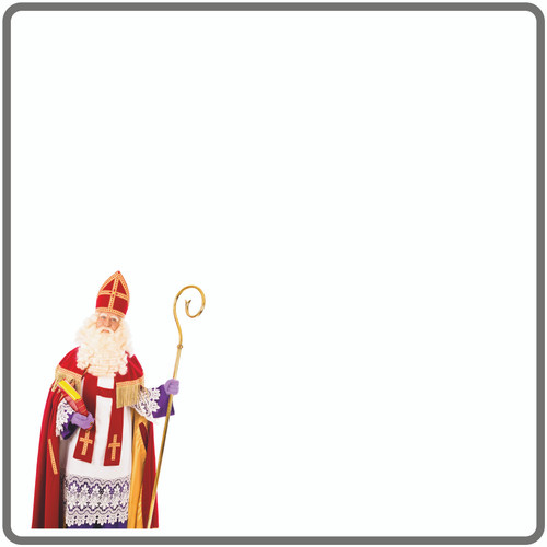 LOGO-ETIKET Sint 80 x 80 mm F, Sinterklaas LOGO-ETIKET Sint 80 x 80 mm F, Sinterklaas