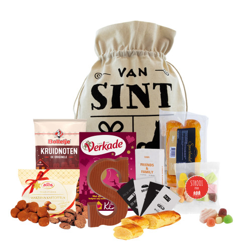 Sinterklaaspakket - Sint zak met o.a. marsepein