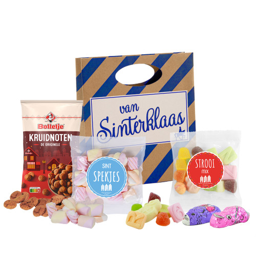 Sinterklaaspakketje - Sinterklaastasje met o.a. kruidnootjes