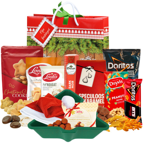Relatiegeschenk Kerst - Kersttas met o.a. Kerstmuts