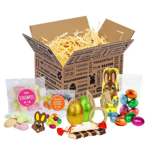 Paasdoos met o.a. Paasschuimpjes - Paaspakket